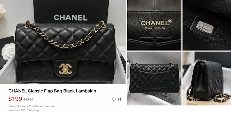 Verifying a marketplace product photo is real, not an AI mockup